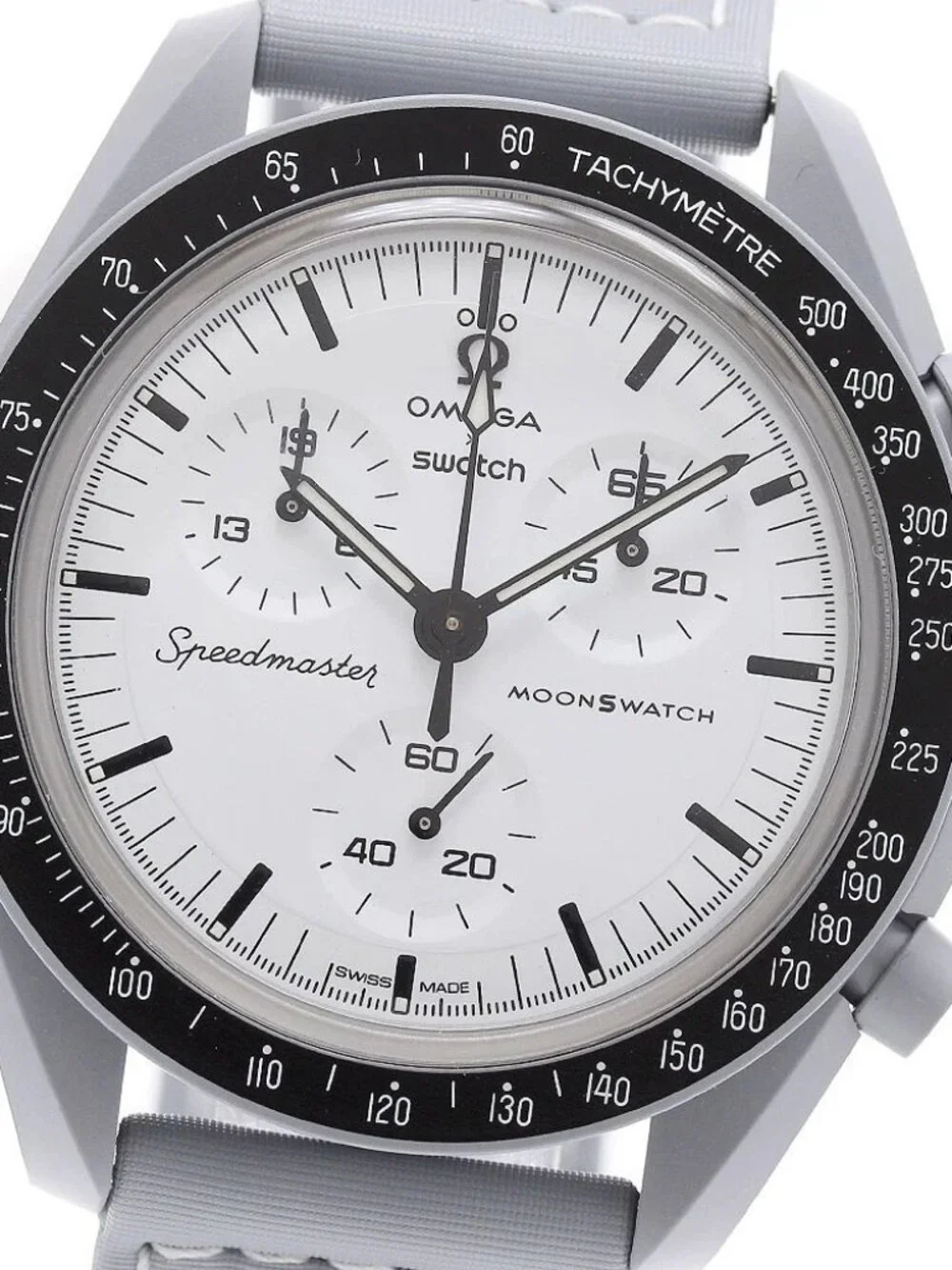 Swatch Swatch x Omega Moonwatch SO33M106 white Dial Quartz Men's Watch_971557